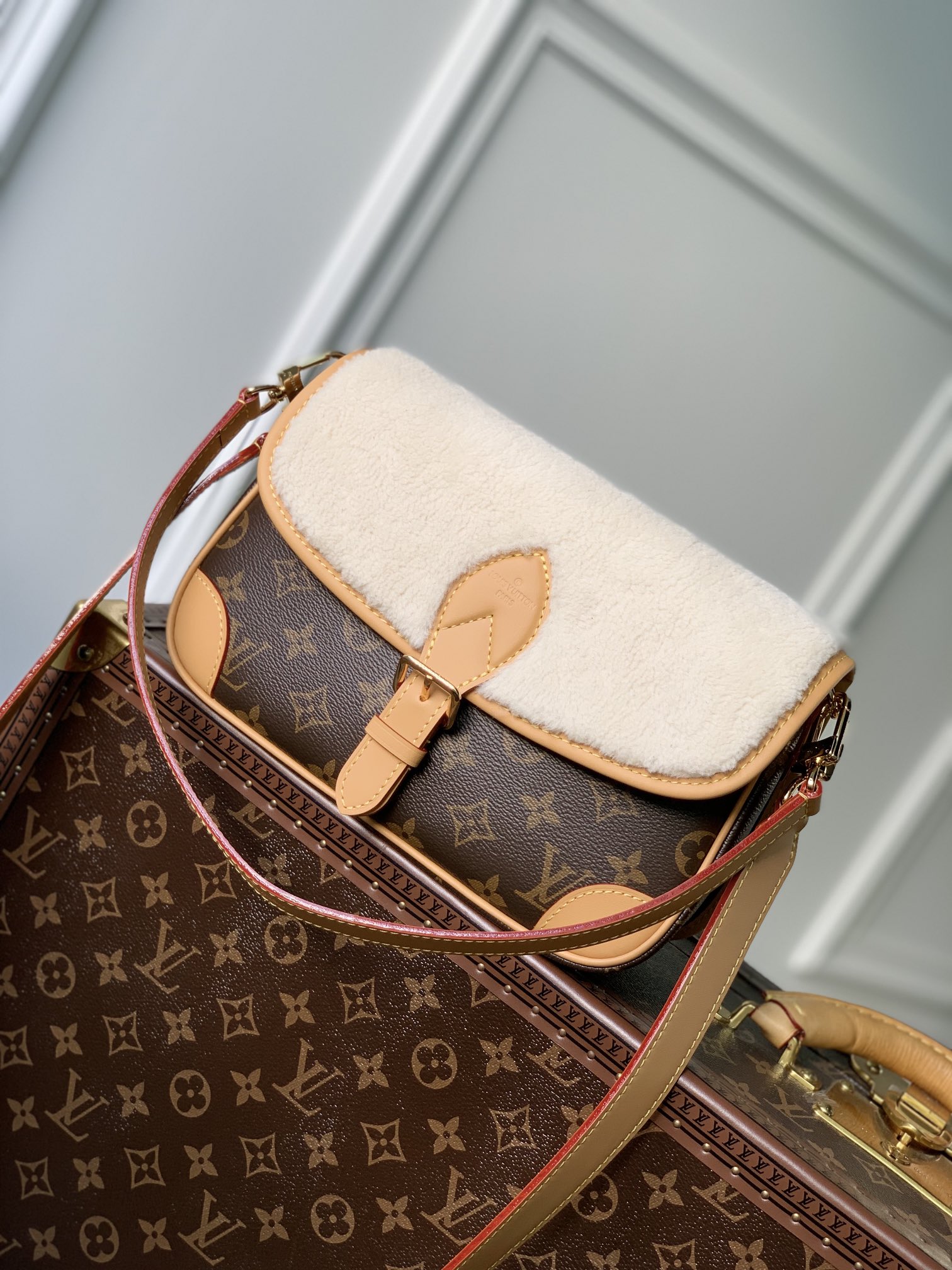 Louis Vuitton LV Diane Bags Handbags Embroidery Cashmere Fall/Winter Collection M46317