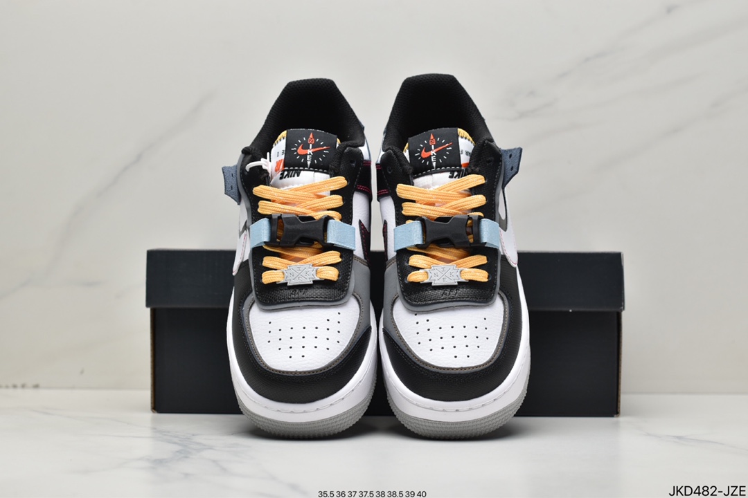 160  Nike Air Force 1 Shadow Rtl 空军一号轻量增高低帮百搭板鞋 DC2542-001