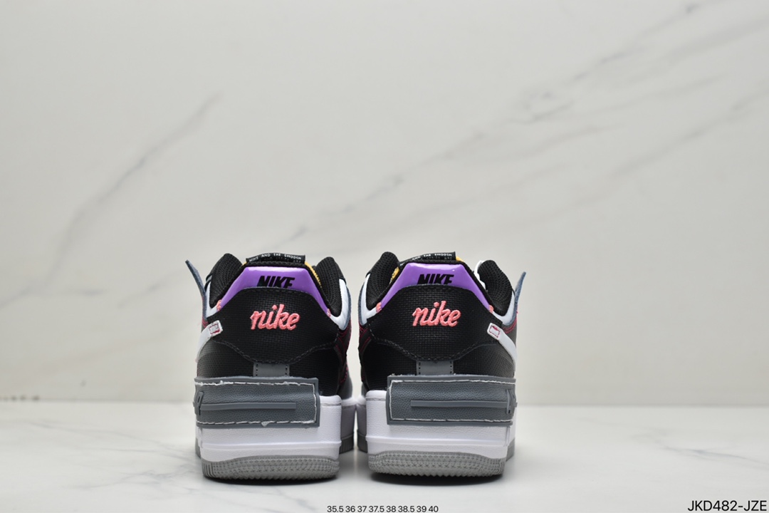 160  Nike Air Force 1 Shadow Rtl 空军一号轻量增高低帮百搭板鞋 DC2542-001