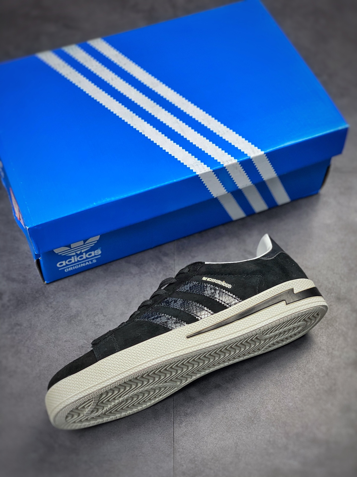 INV x NBHD x Adidas Campus Black and Silver Snake Tripartite Joint GW8852