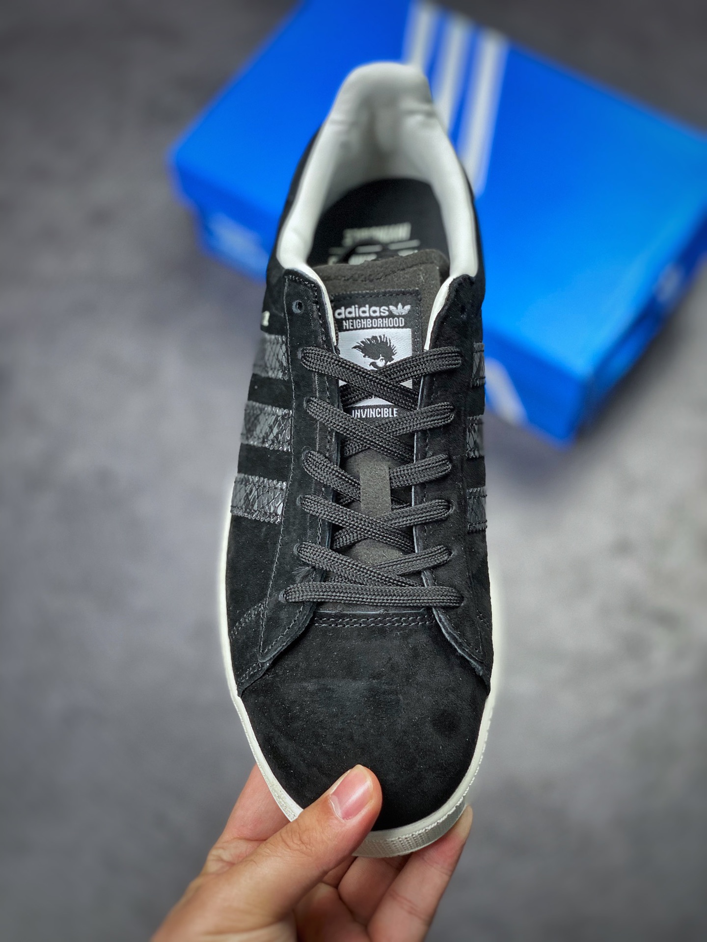 INV x NBHD x Adidas Campus Black and Silver Snake Tripartite Joint GW8852