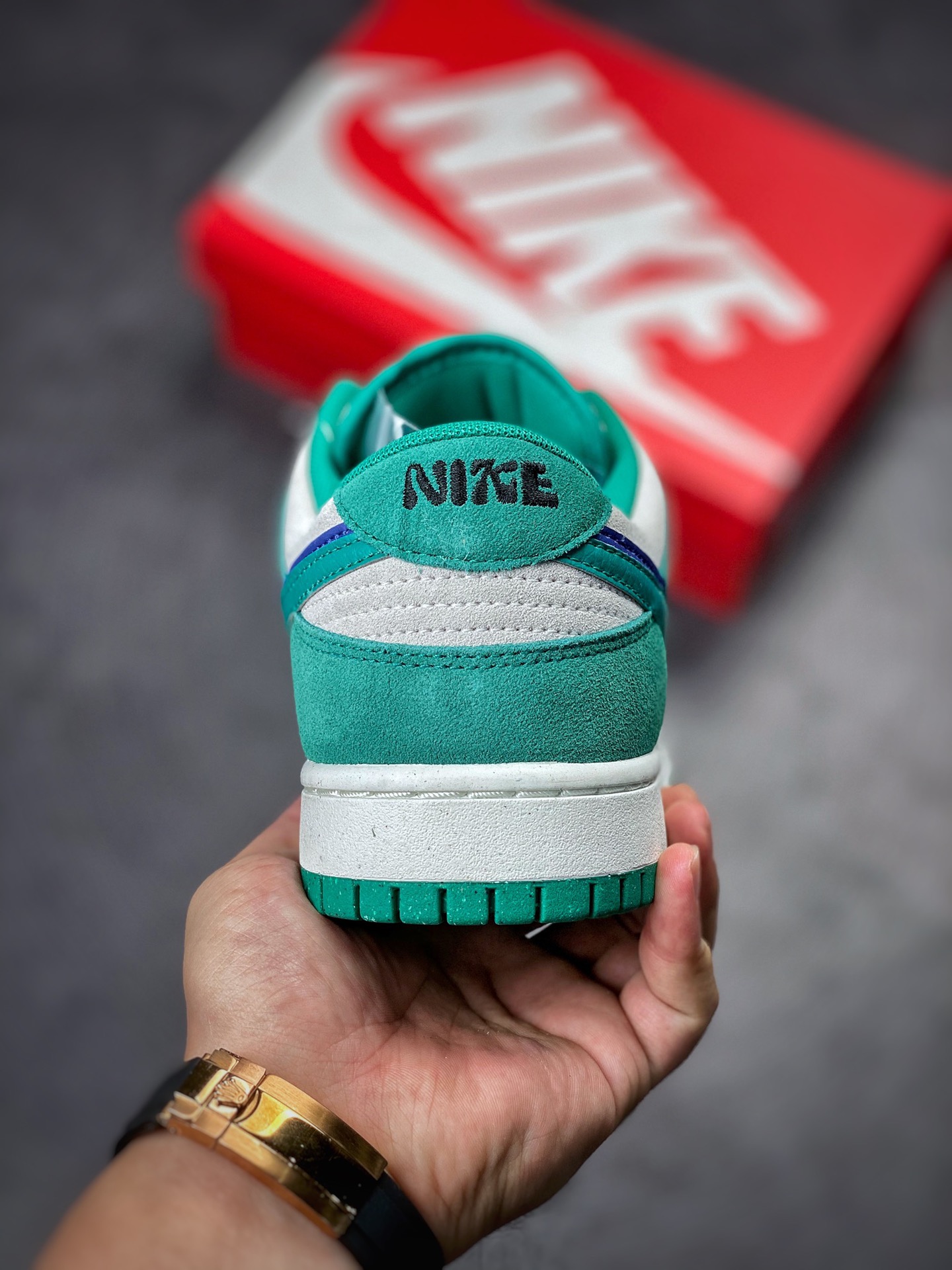 280 Nike SB Dunk Low ”85 Green Blue” 麂皮帆白绿蓝双钩 DO9457-101
