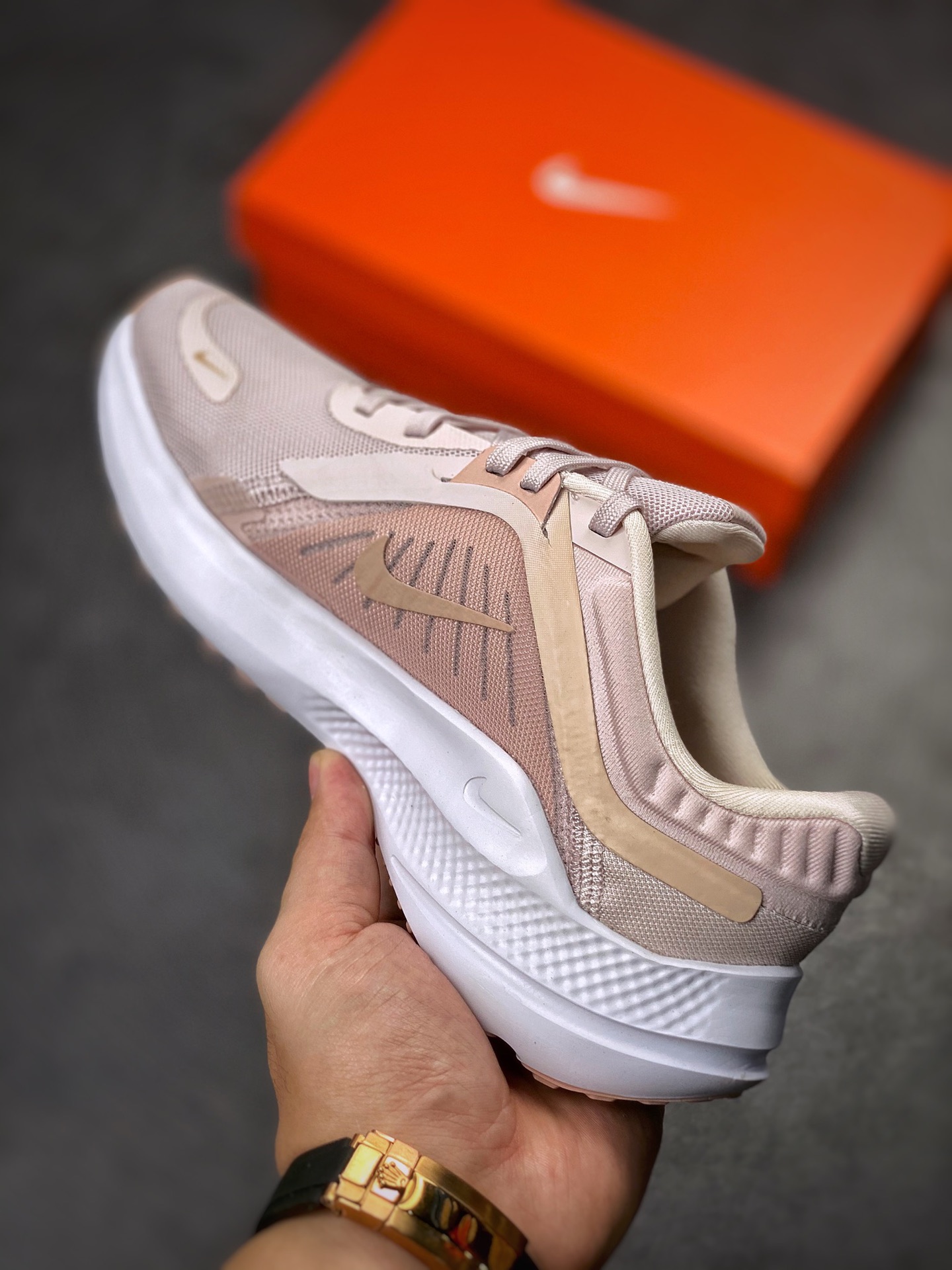 180 Nike Quest 5极速5代 网面透气 时尚休闲跑步鞋 DD9291-600