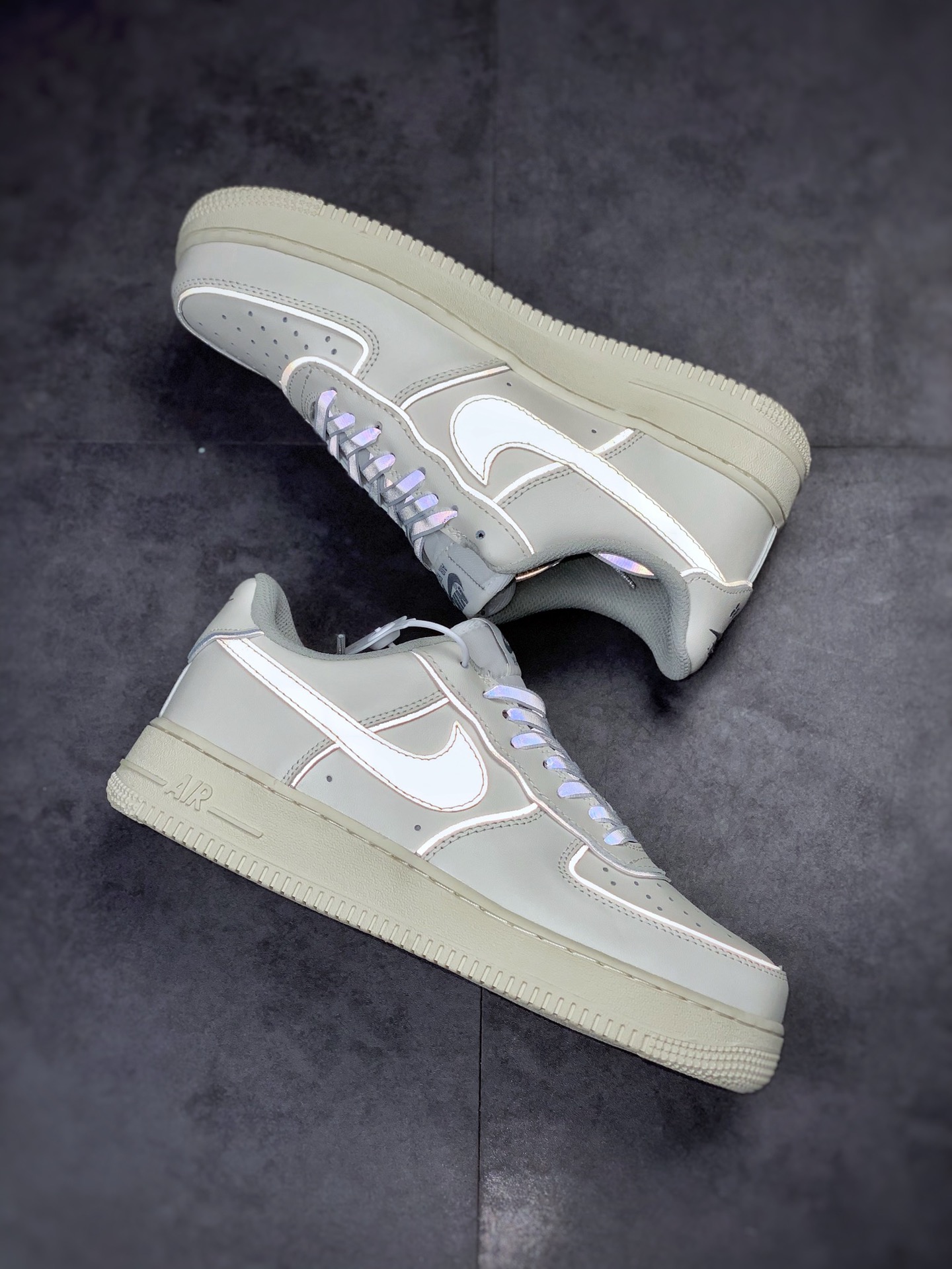 210 Nike Air Force 1 Low 07 白灰3M BQ8228-366