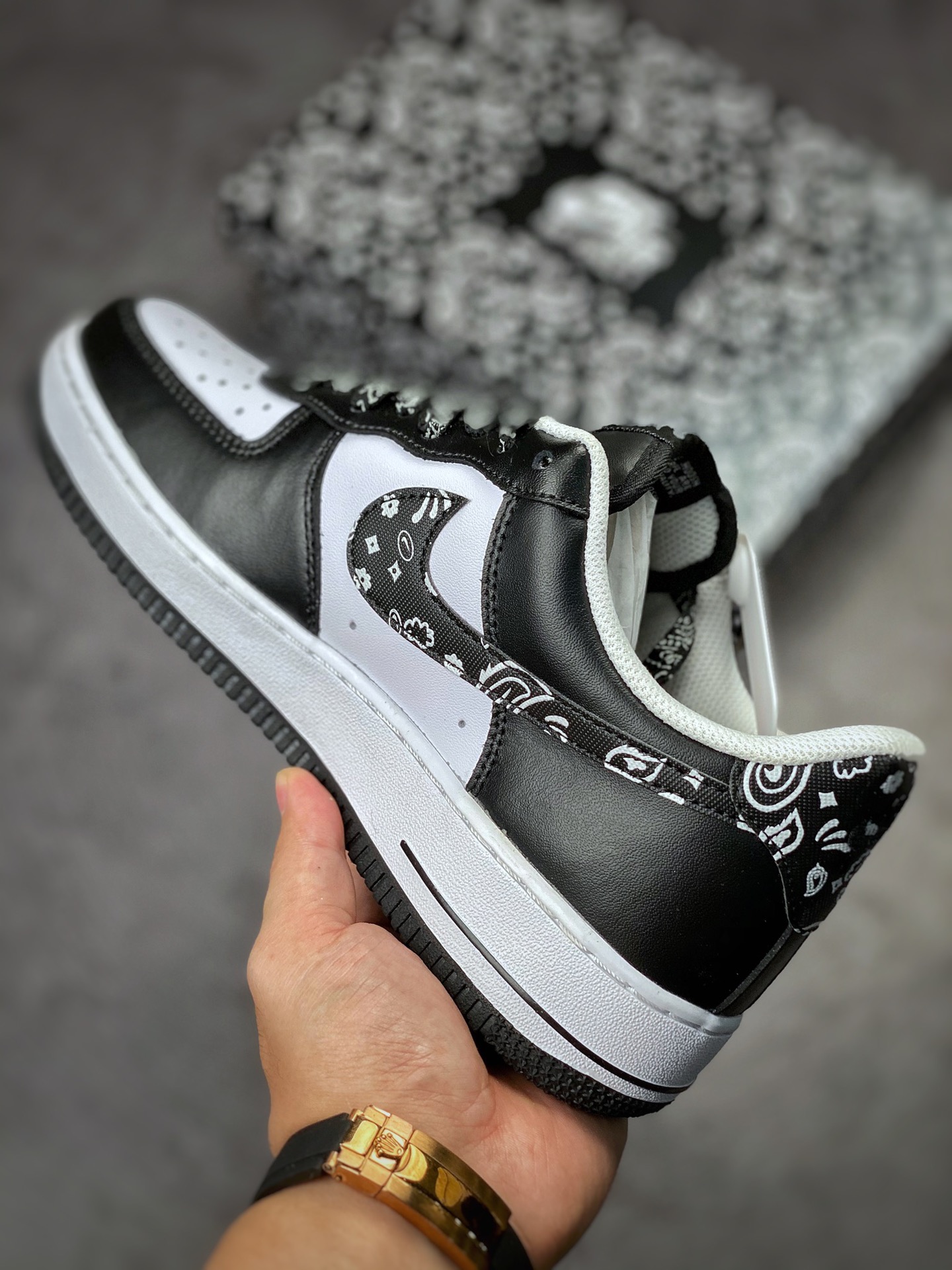210 Nike Air Force 1 Low 07 黑白腰果花 XM6389-316