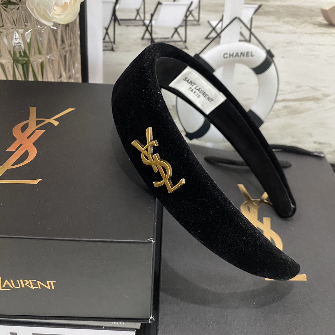 YSL New 3cm High-Quality Velvet Hairband 8 i1666480767 4318 1