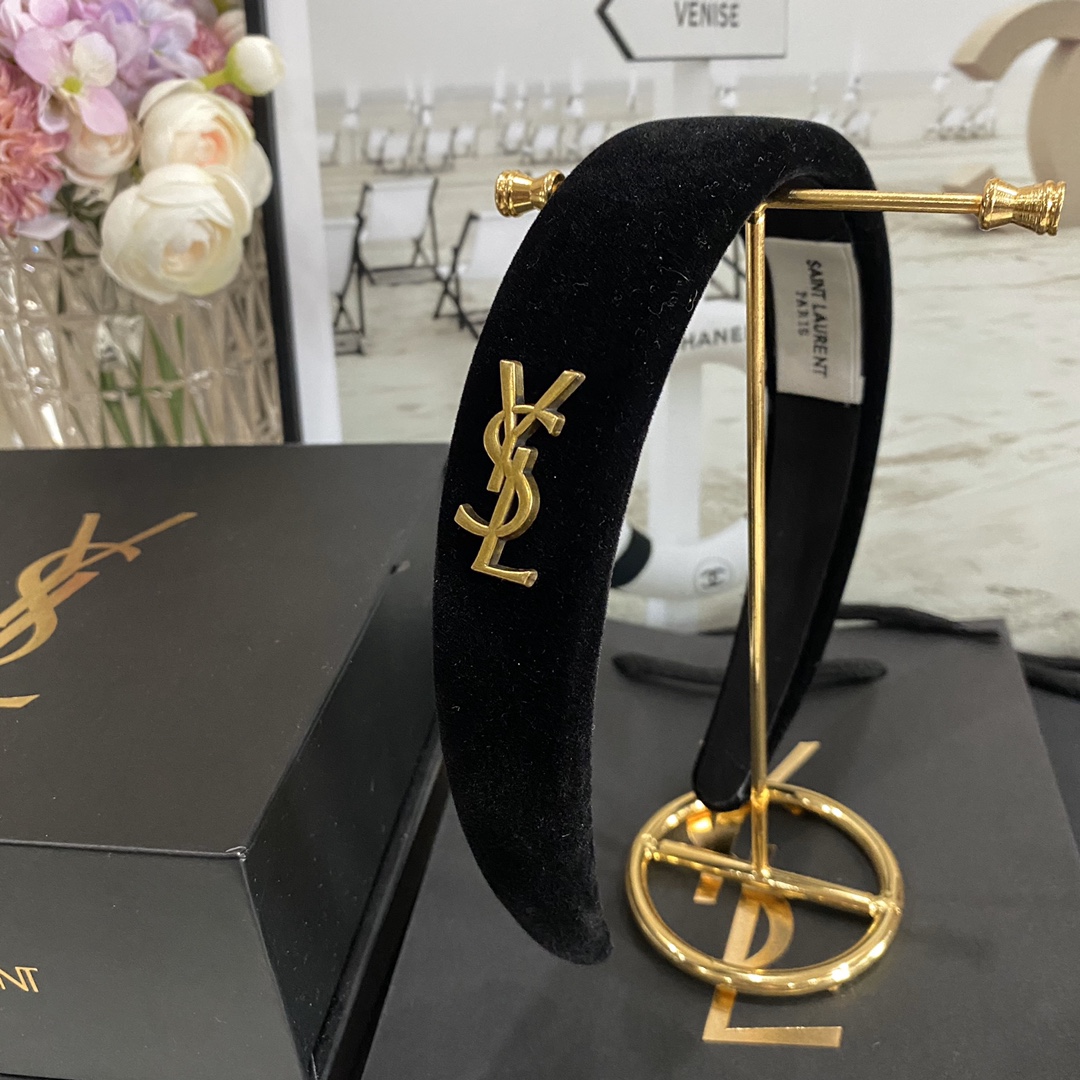 YSL New 3cm High-Quality Velvet Hairband 7 i1666480767 729 0