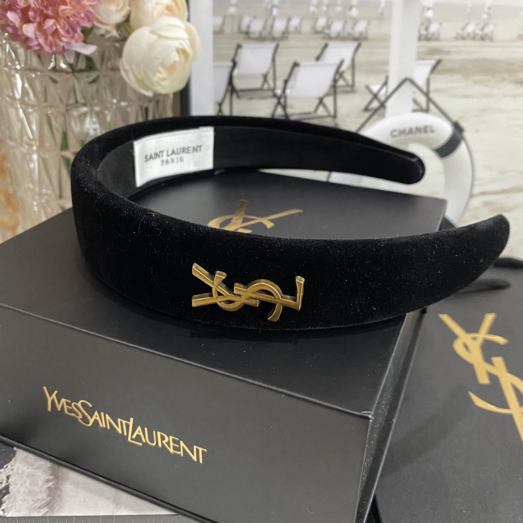 YSL New 3cm High-Quality Velvet Hairband 11 i1666480767 981 4