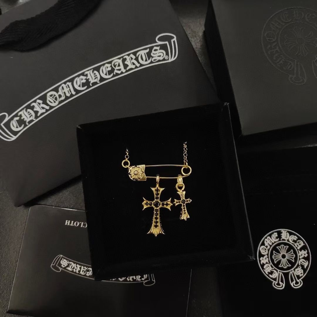 Chrome Hearts Sale
 Jewelry Necklaces & Pendants Customize Best Quality Replica
 Black Gold
