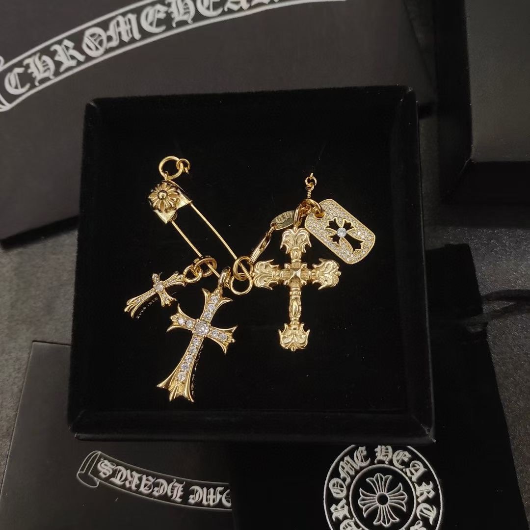 Chrome Hearts Jewelry Necklaces & Pendants Gold White
