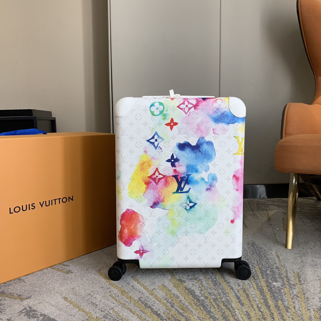 Louis Vuitton Horizon 20-inch Cabin Suitcase Watercolor Printed Rolling Luggage
