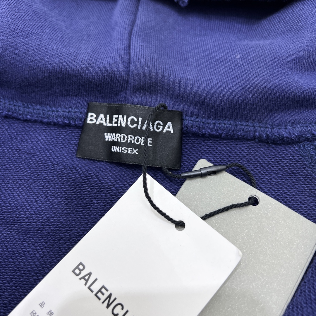 340 Balenciaga巴黎世家 22fw 野马polo国旗脏污拉链外套