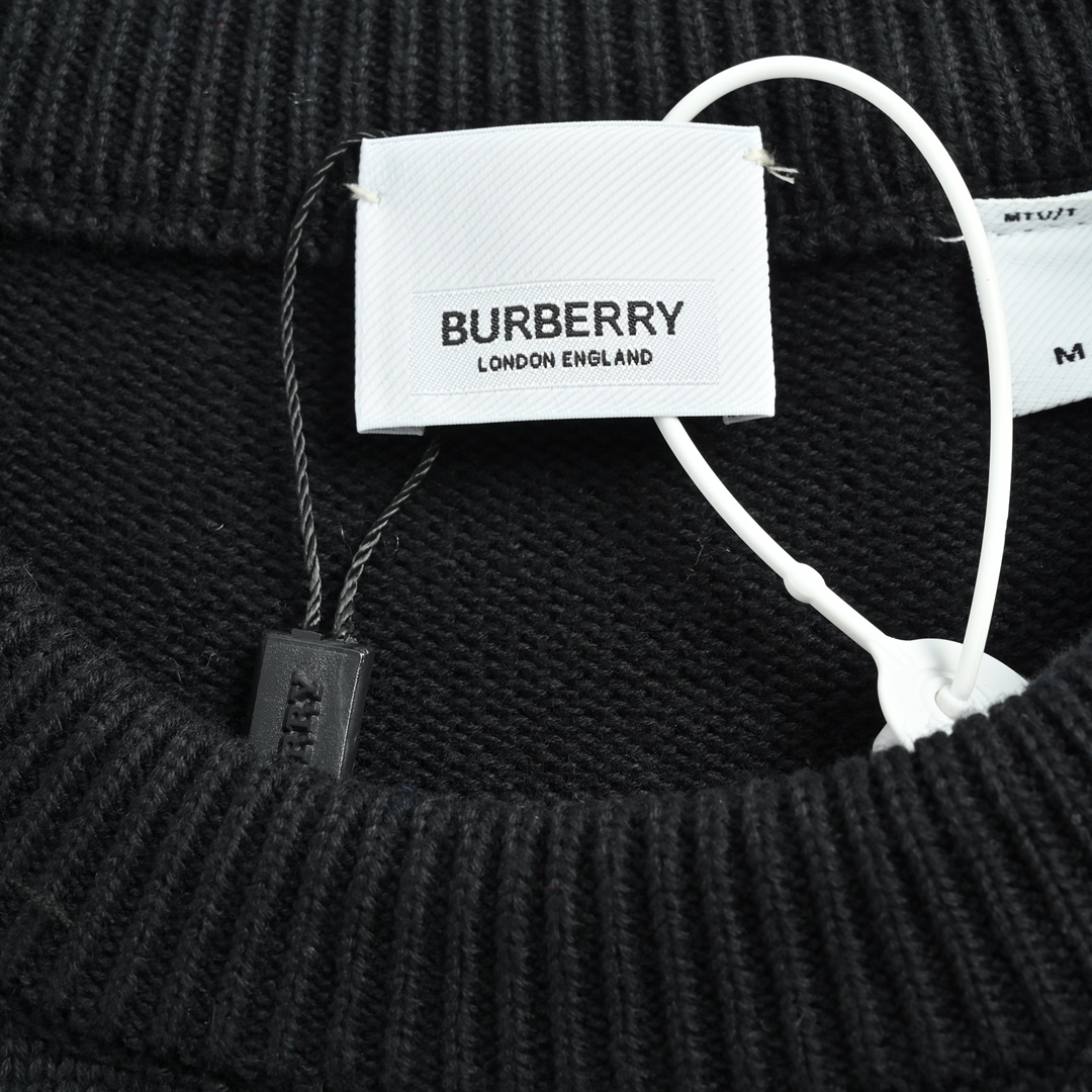 Burberry巴宝莉 22Fw 刺绣树叶纹章毛衣