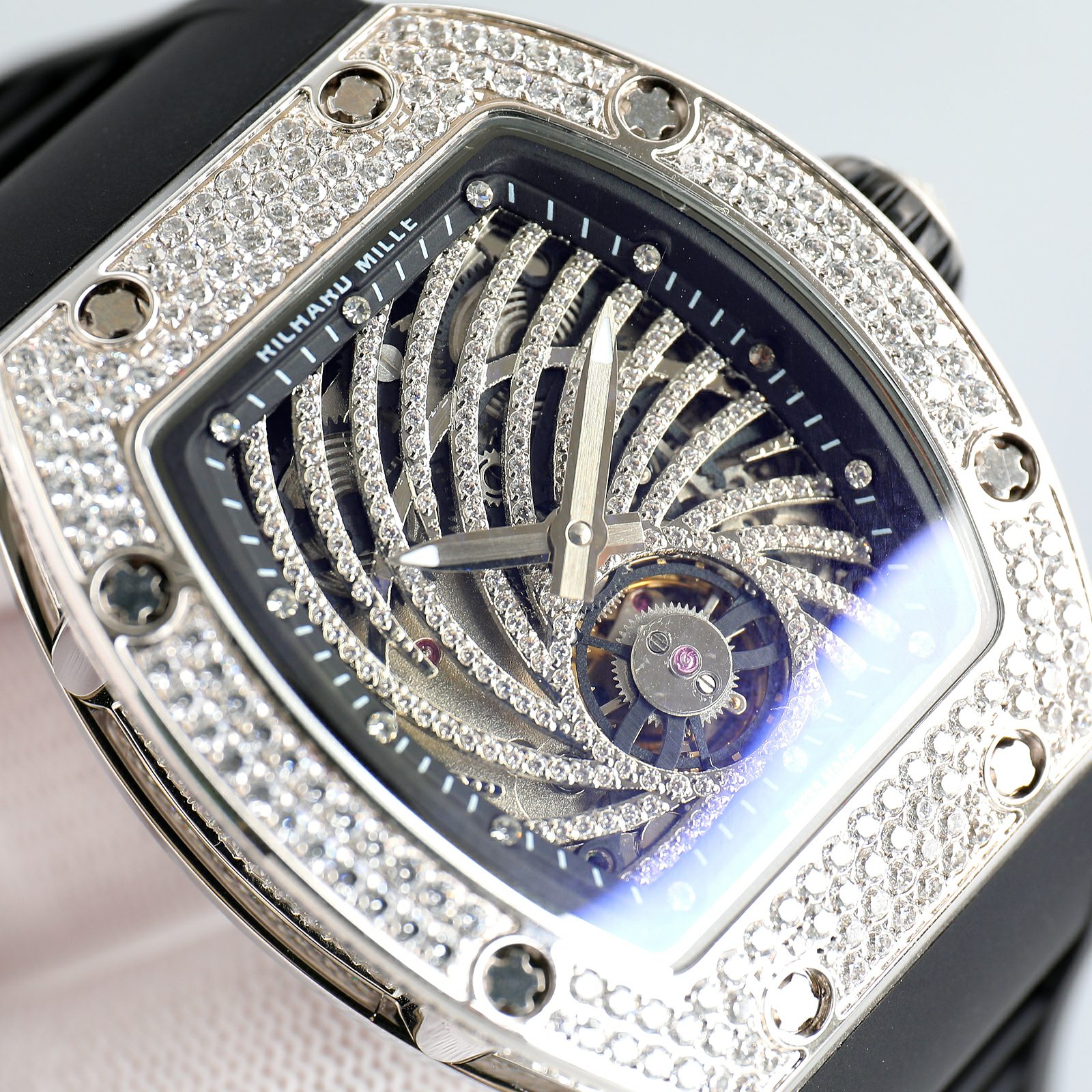 Richard Mille RM51-02Wømen’s Series: 43mm*36mm Automatic Mechanical Watch with Guacamole Strap - 图片 5