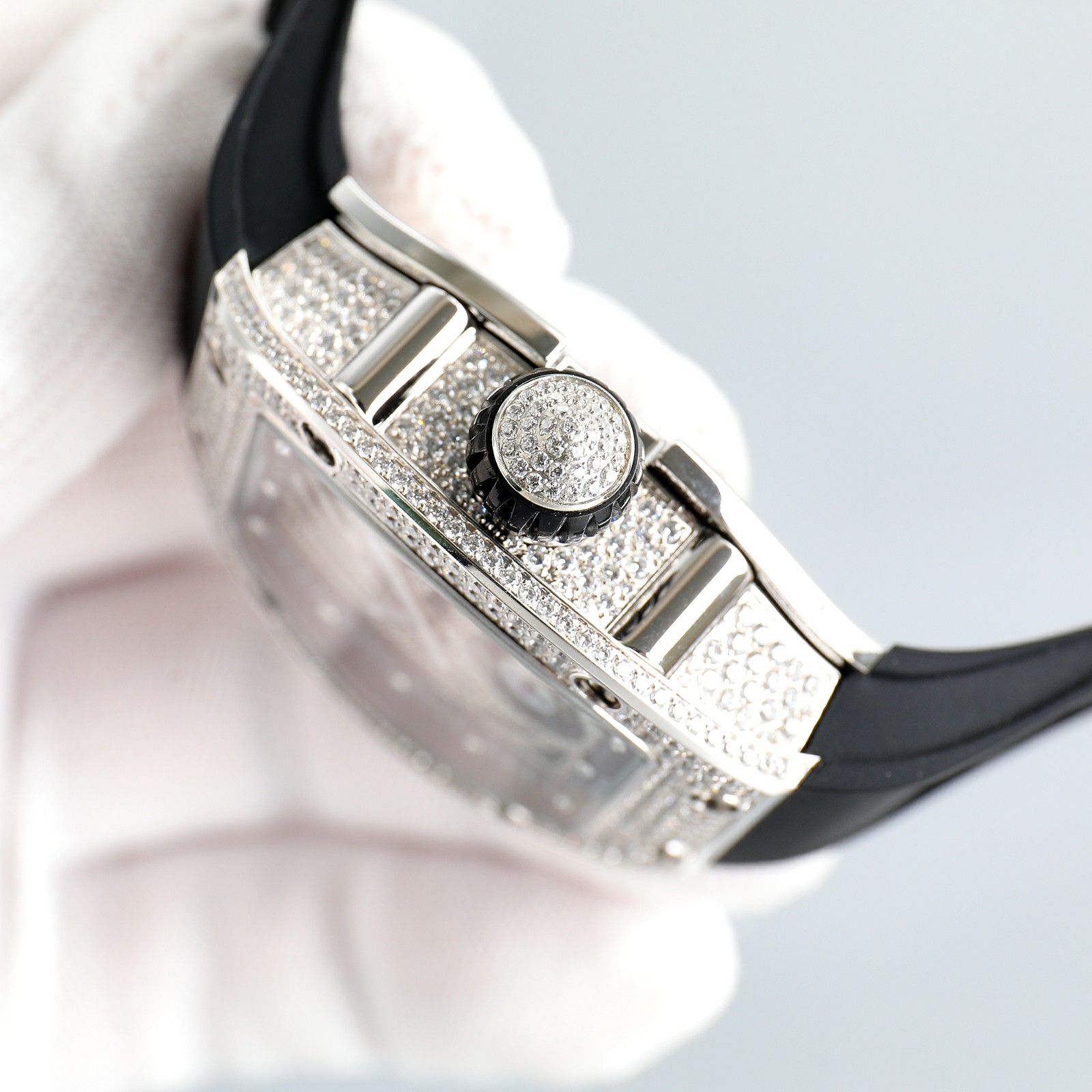 Richard Mille RM51-02Wømen’s Series: 43mm*36mm Automatic Mechanical Watch with Guacamole Strap - 图片 6