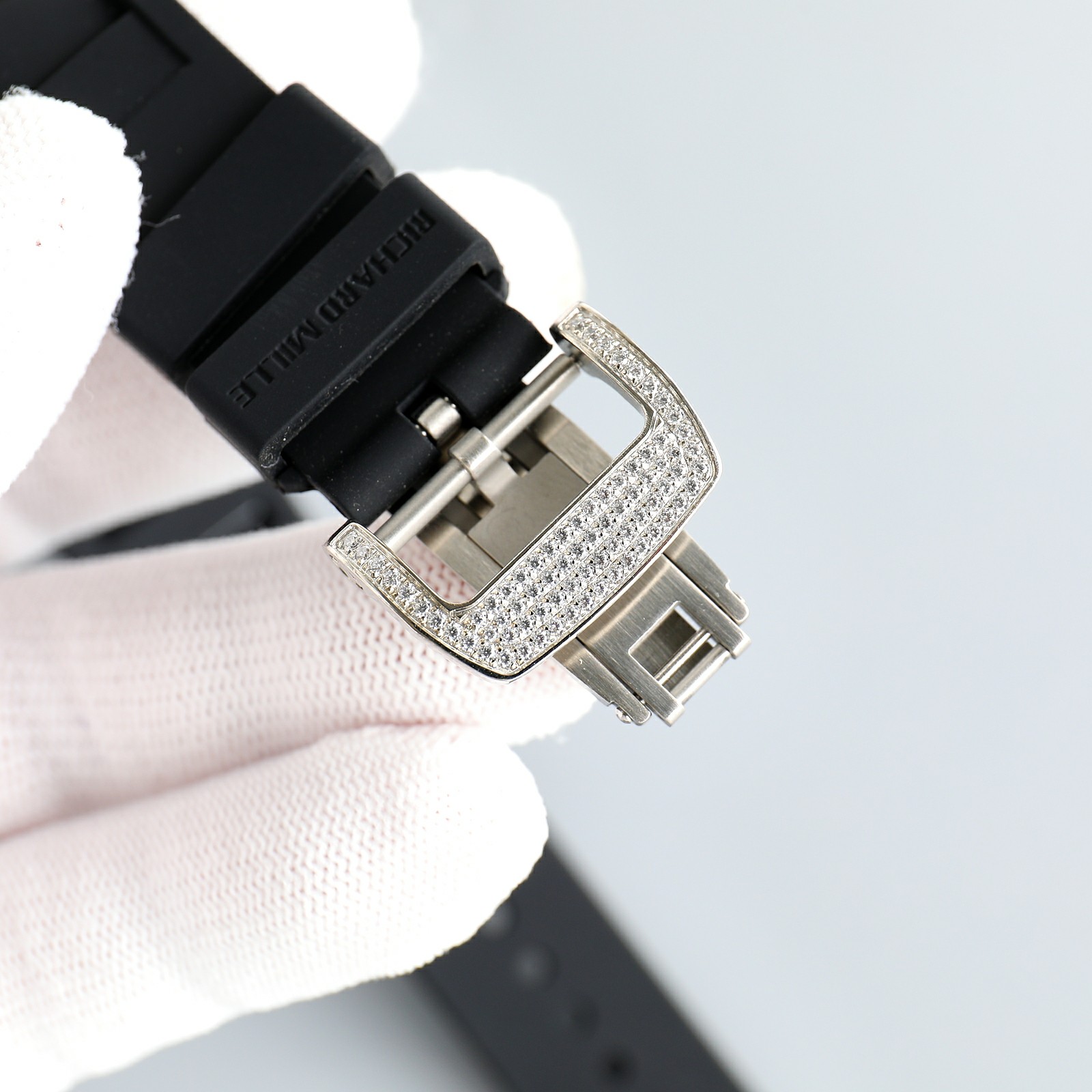 Richard Mille RM51-02Wømen’s Series: 43mm*36mm Automatic Mechanical Watch with Guacamole Strap - 图片 9