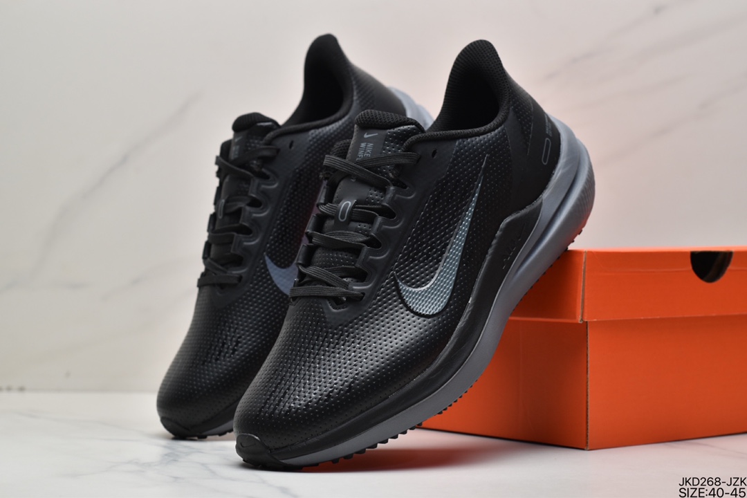 160 真标耐克AIR ZOOM WINFLO 9 MSL轻质皮面透气休闲运动跑步鞋DO6203-001