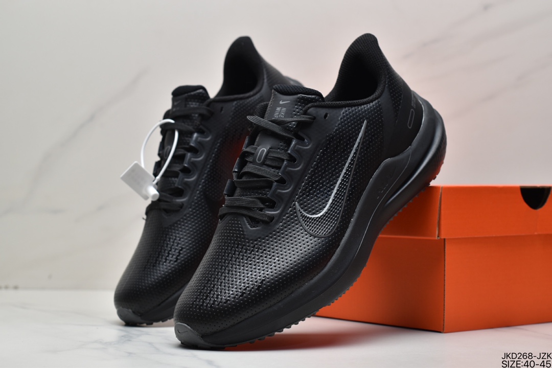 160 真标耐克AIR ZOOM WINFLO 9 MSL轻质皮面透气休闲运动跑步鞋DO6203-001