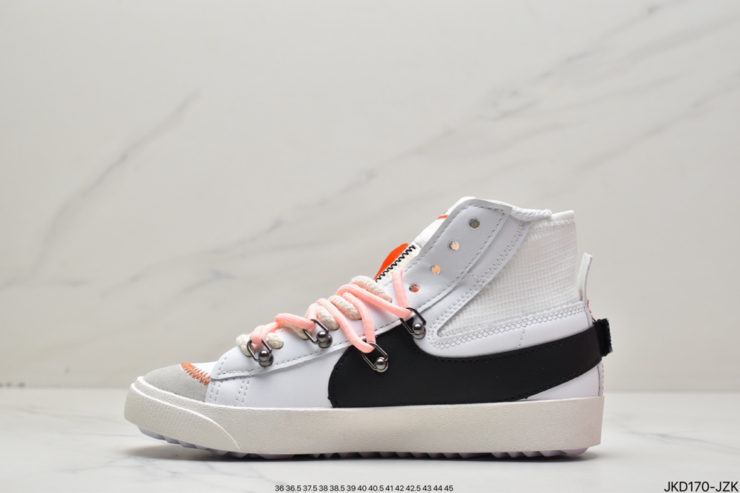 160 耐克Nike2021新款男女BLAZER大勾子开拓者高帮休闲板鞋DD3111-100