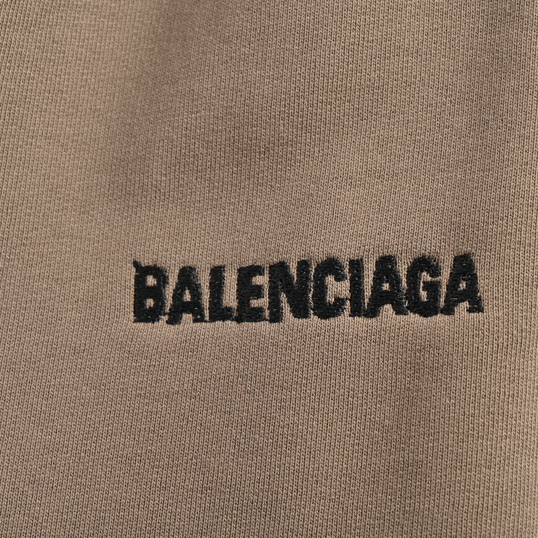 Balenciaga巴黎世家 22Fw 刺绣小标直筒阔腿裤