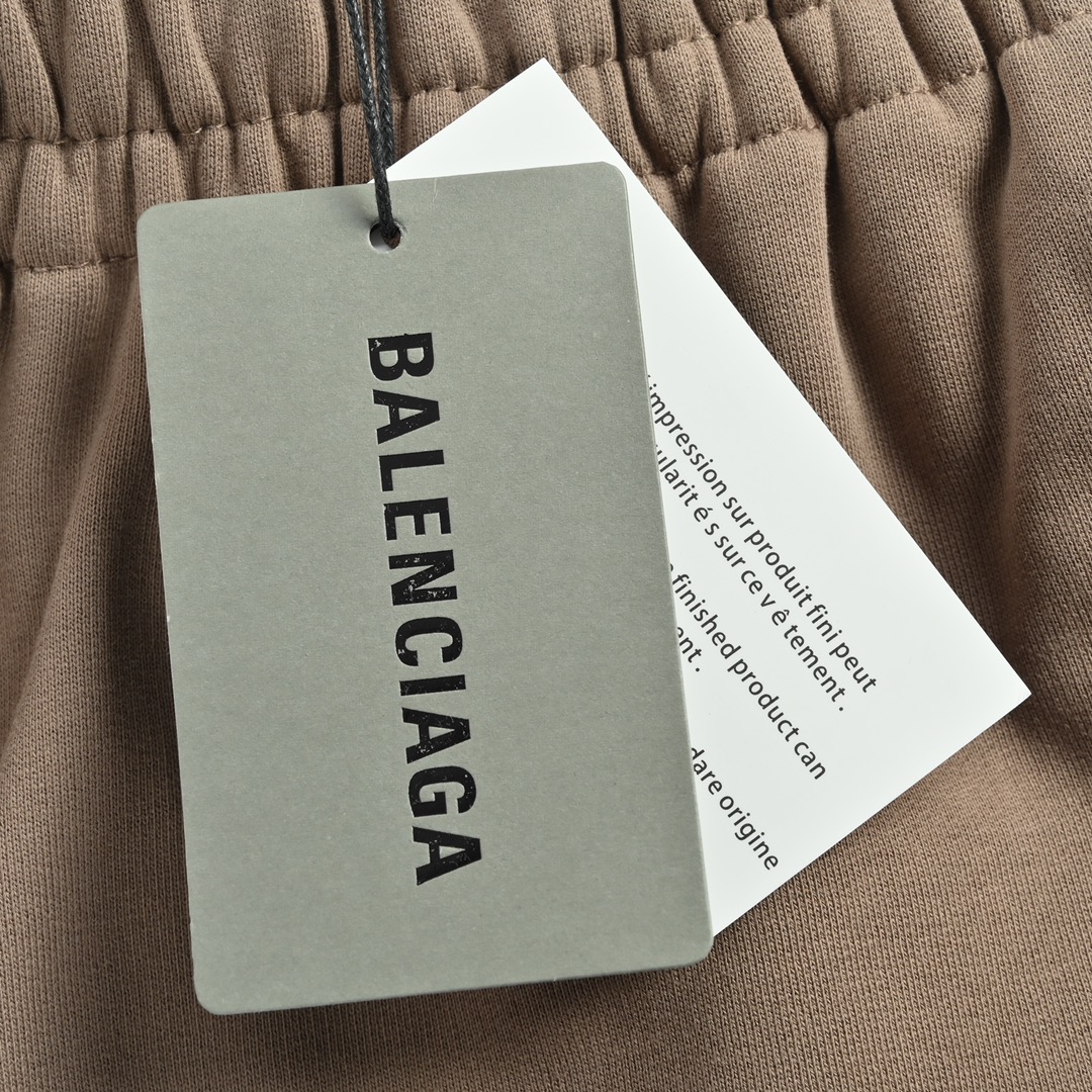 Balenciaga巴黎世家 22Fw 刺绣小标直筒阔腿裤