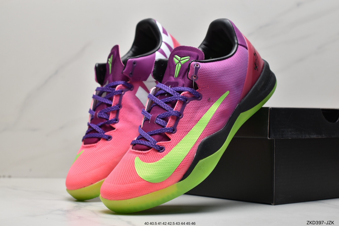 270 Nike KOBE科比8 SYSTEM 全明星黑人月龙鳞鸳鸯篮球鞋615315-500