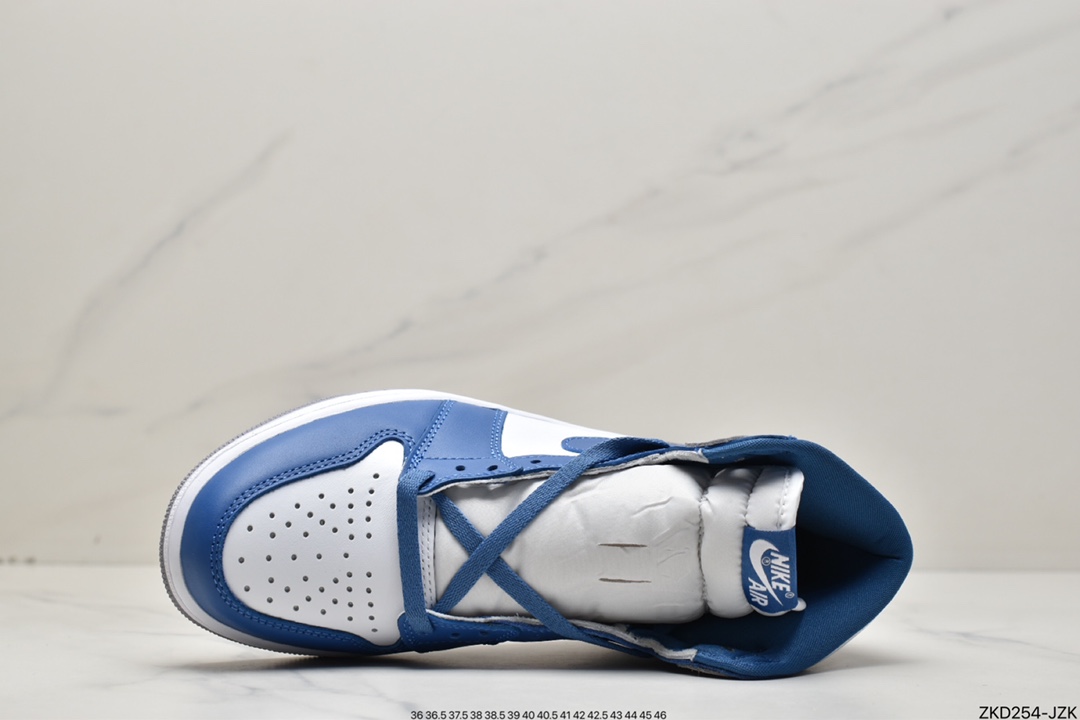 270 Air Jordan 1 High OG ”True Blue” AJ1 乔1白蓝配色高帮篮球鞋 DZ5485-410