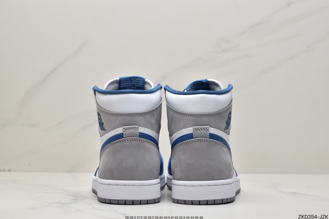 270 Air Jordan 1 High OG ”True Blue” AJ1 乔1白蓝配色高帮篮球鞋 DZ5485-410