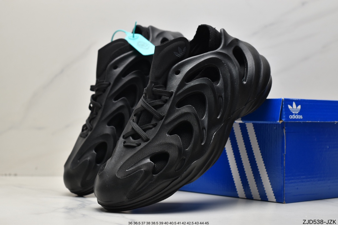 adidas originals adiFOM Q ”BlackCarbon” shock-absorbing non-slip wear-resistant HP6586