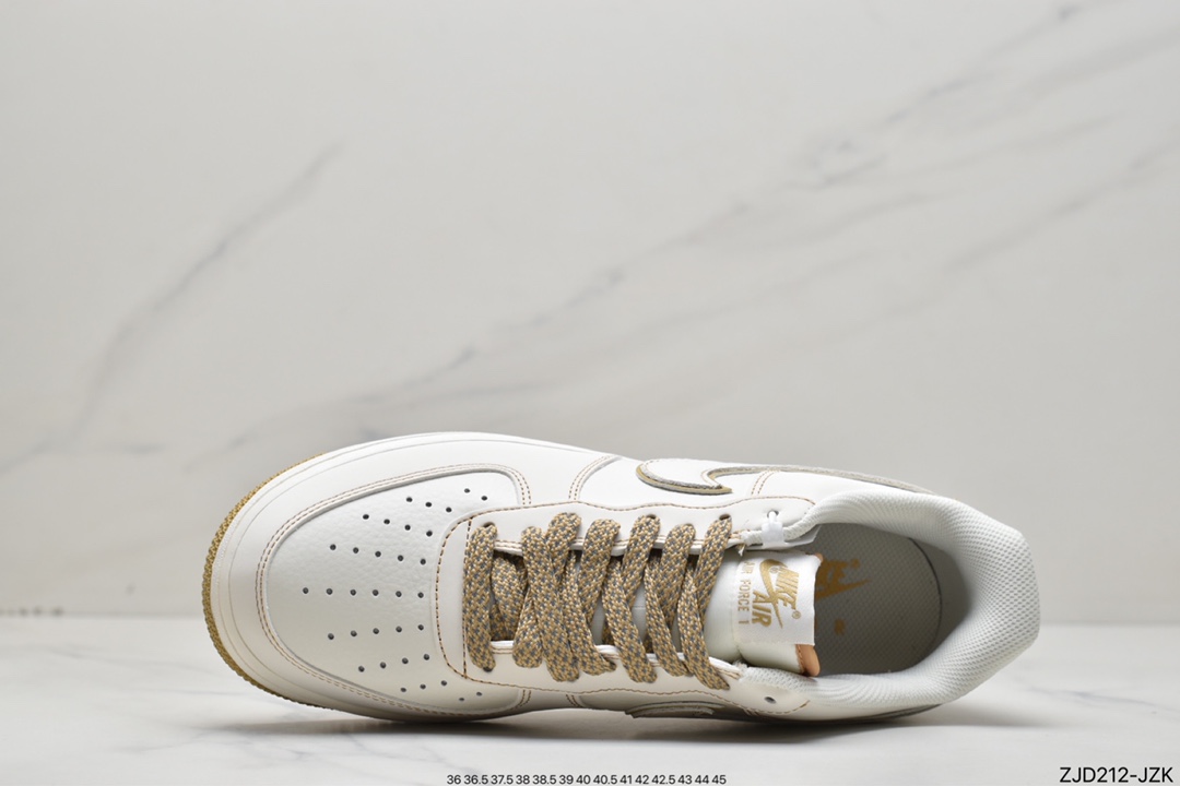 240 Nike Air Force 1 Low 米金色 空军一号低帮休闲板鞋 UT2022-028