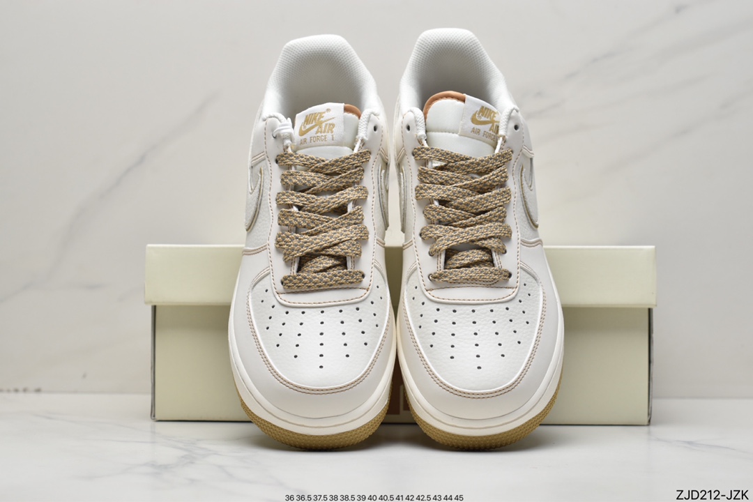 240 Nike Air Force 1 Low 米金色 空军一号低帮休闲板鞋 UT2022-028