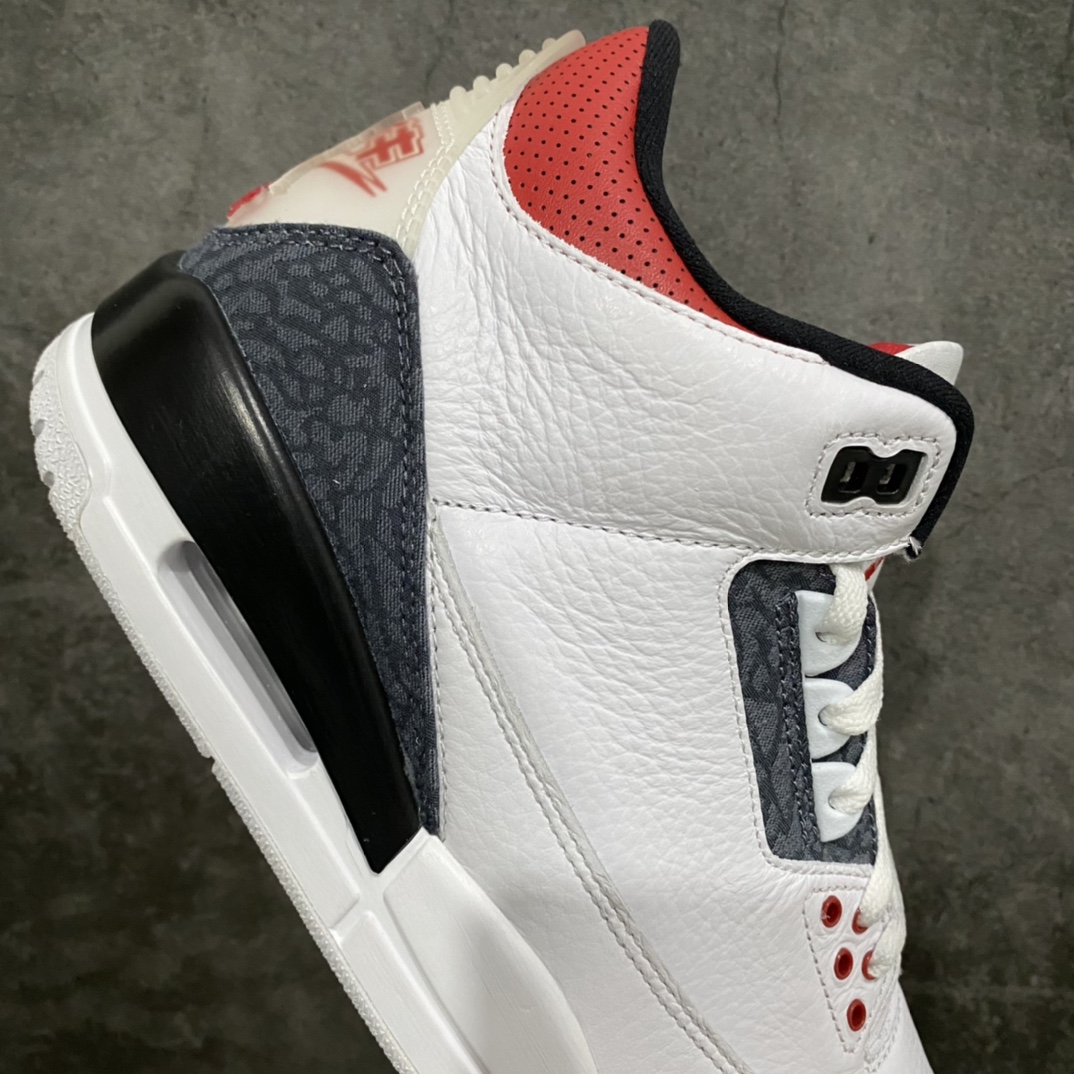 本地450 X版纯原Air Jordan 3 SE-T Denim Fire Red AJ3火焰红CZ6433-100