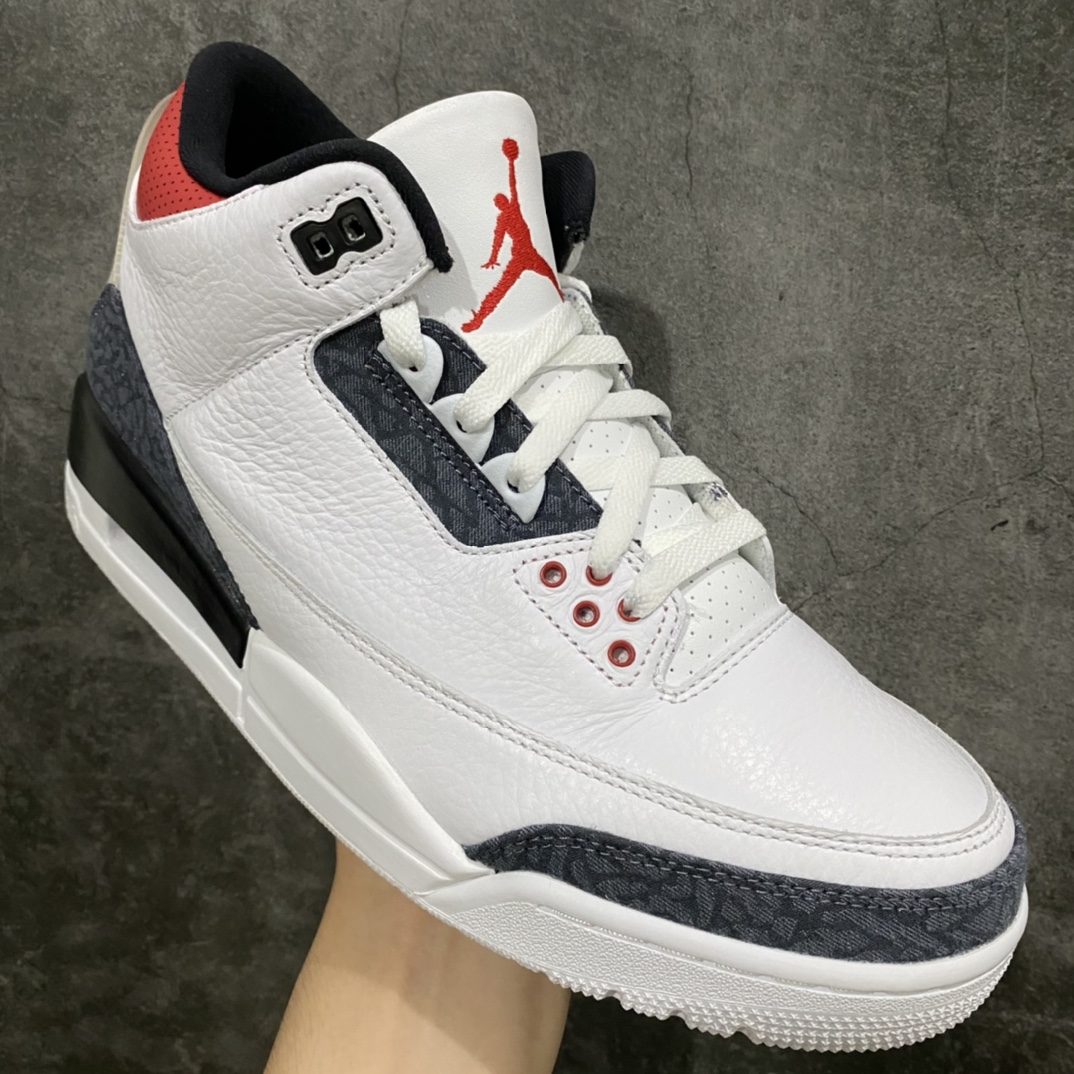 本地450 X版纯原Air Jordan 3 SE-T Denim Fire Red AJ3火焰红CZ6433-100