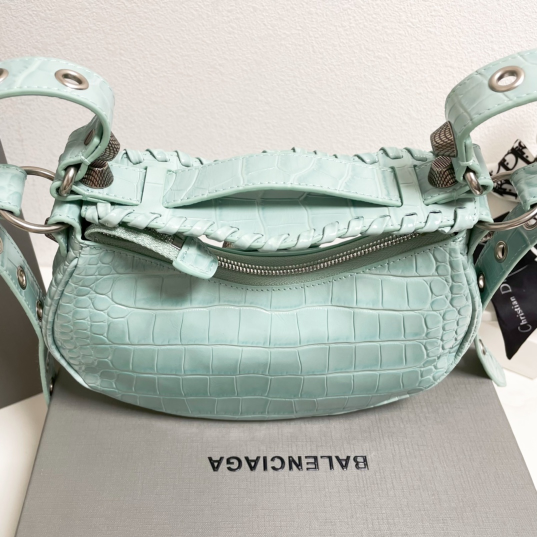 巴黎世家 Balenciaga 高定经典皮革女包手袋 #466F9CA3 4