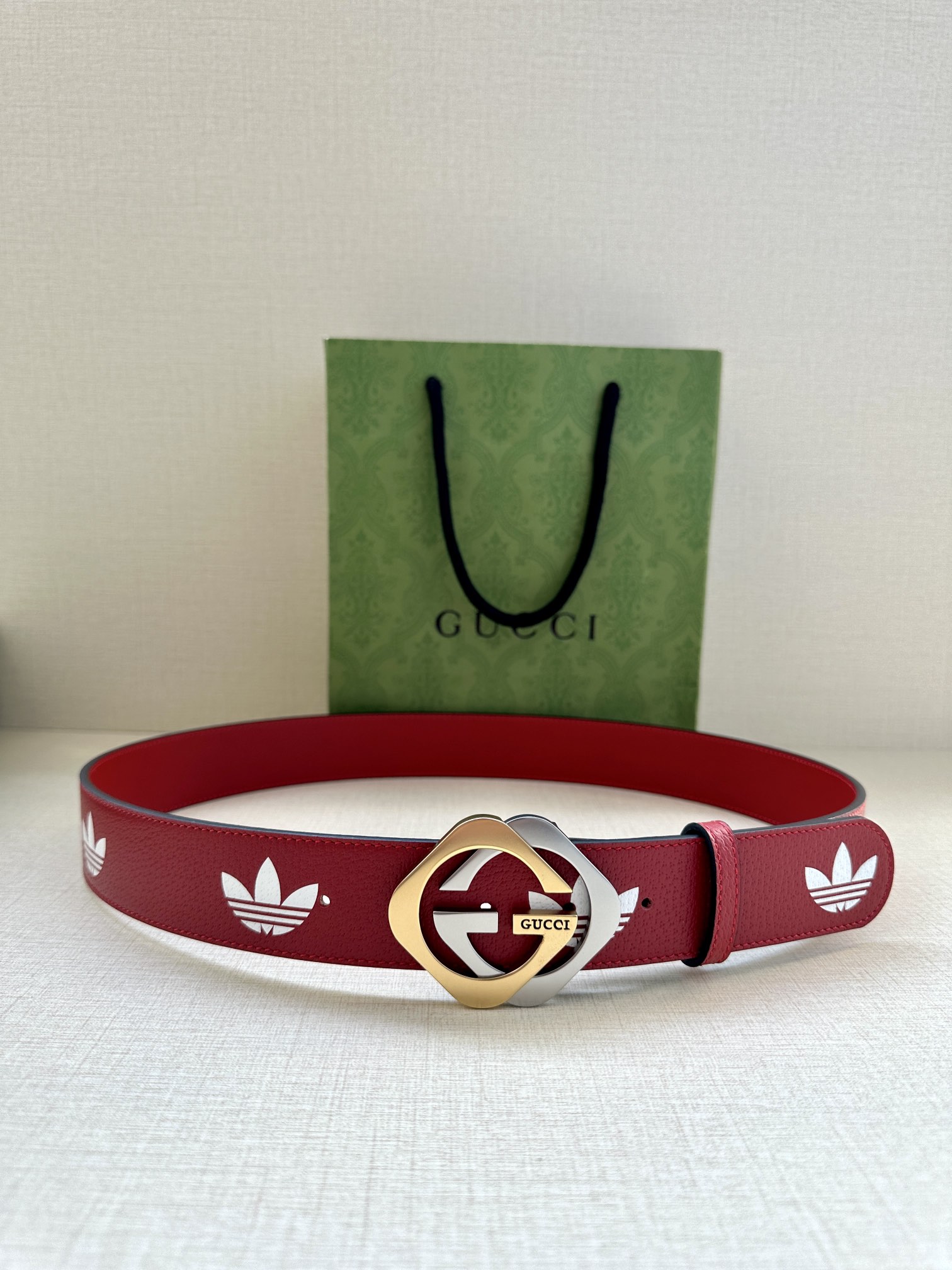 Gucci Style Black Leather Men's Belts Men's Belts Men's Belt detail image 5 from source 766484