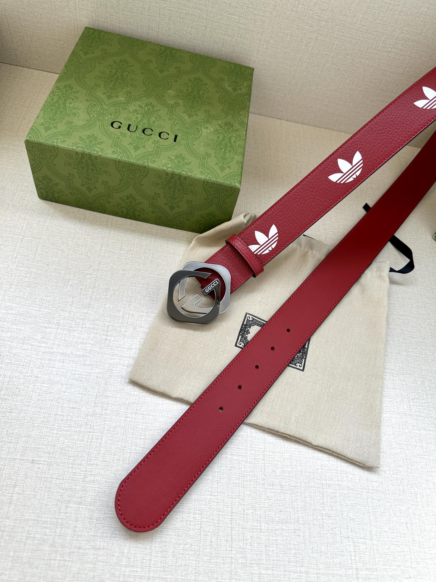 Gucci Style Black Leather Men's Belts Men's Belts Men's Belt detail image 4 from source 766484