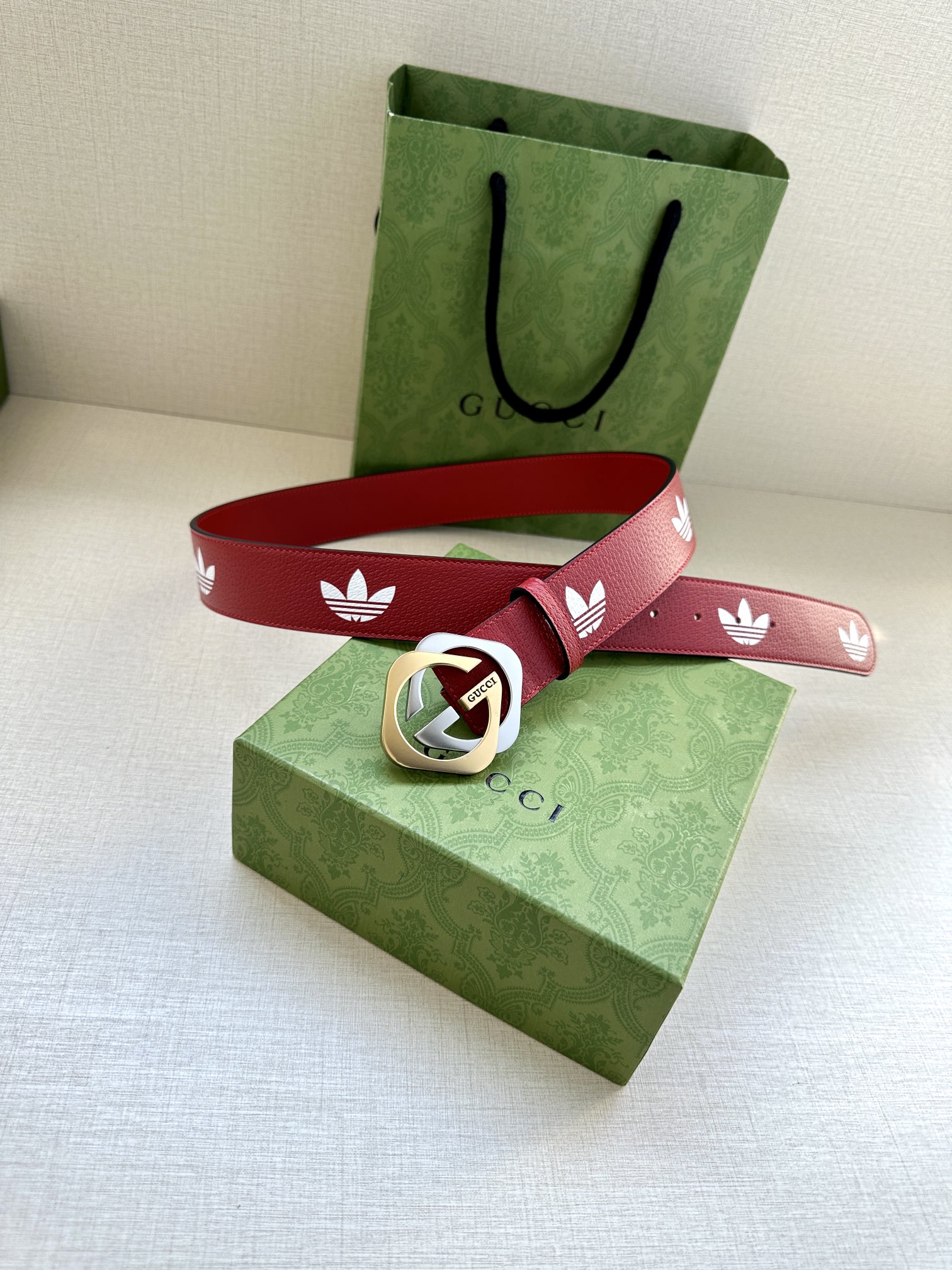 Gucci Style Black Leather Men's Belts Men's Belts Men's Belt detail image 9 from source 766484