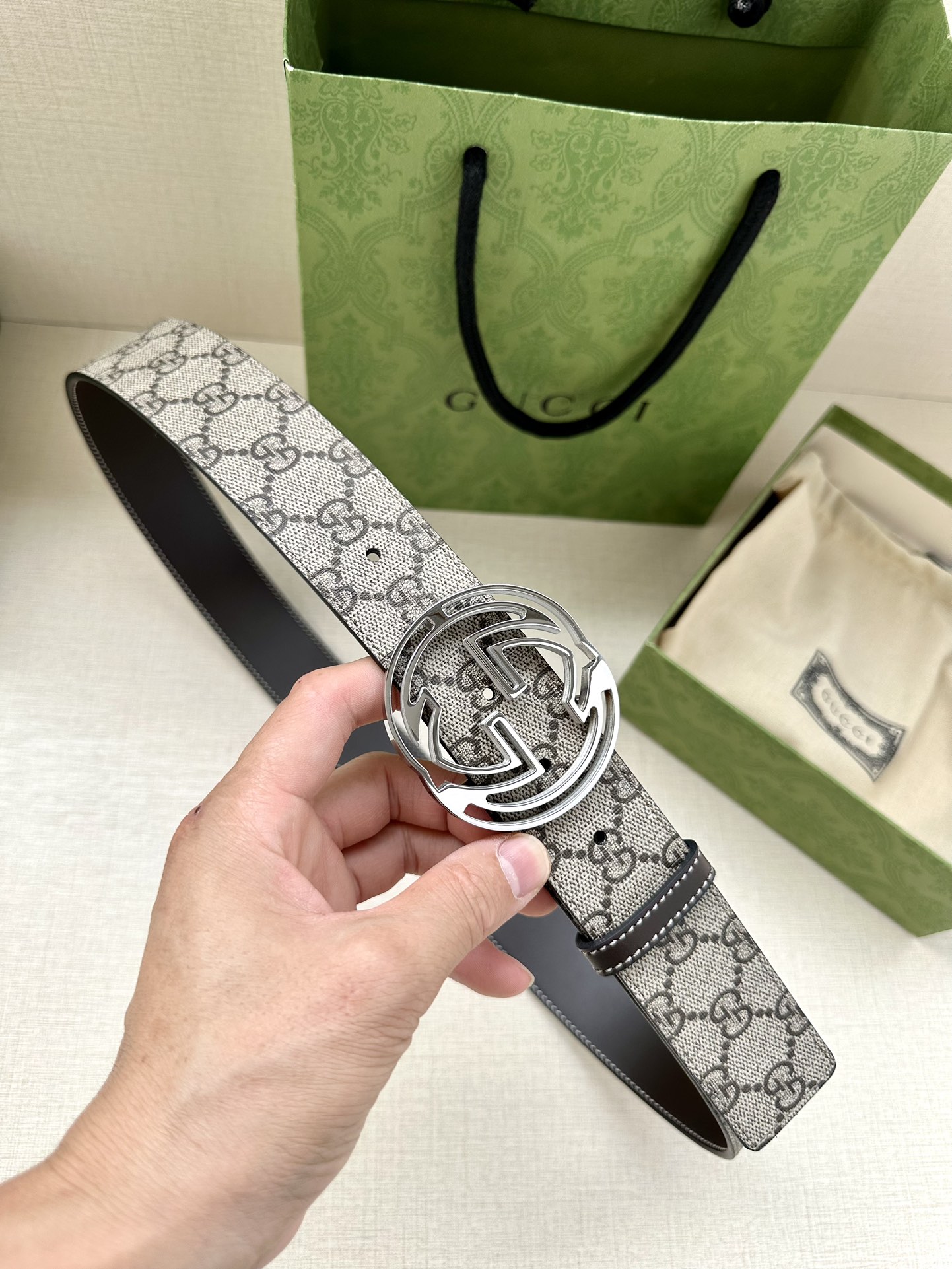 Gucci Style Black Leather Men's Belts Lookbook Reference image 1