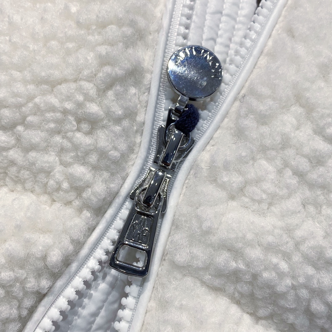 Moncler (配防尘袋) 22FW秋冬新款羊羔毛面料拼接梭织面料 经典玛雅连帽羽绒棉夹克
