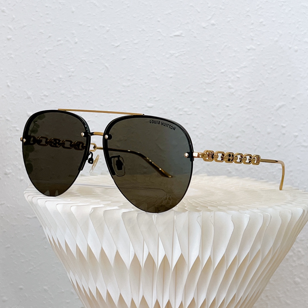 LV路易威登金属半框男女通用太阳眼镜