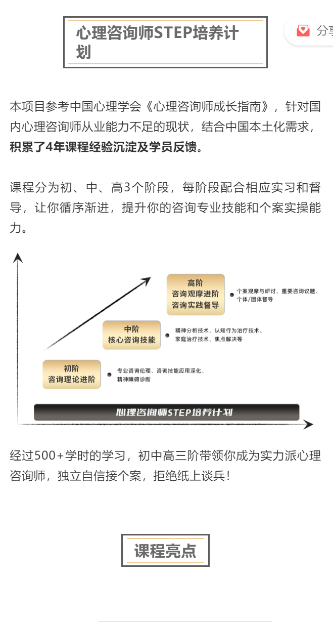 【299[红包]·S0939【中阶】心理咨询师STEP线上培养计划】