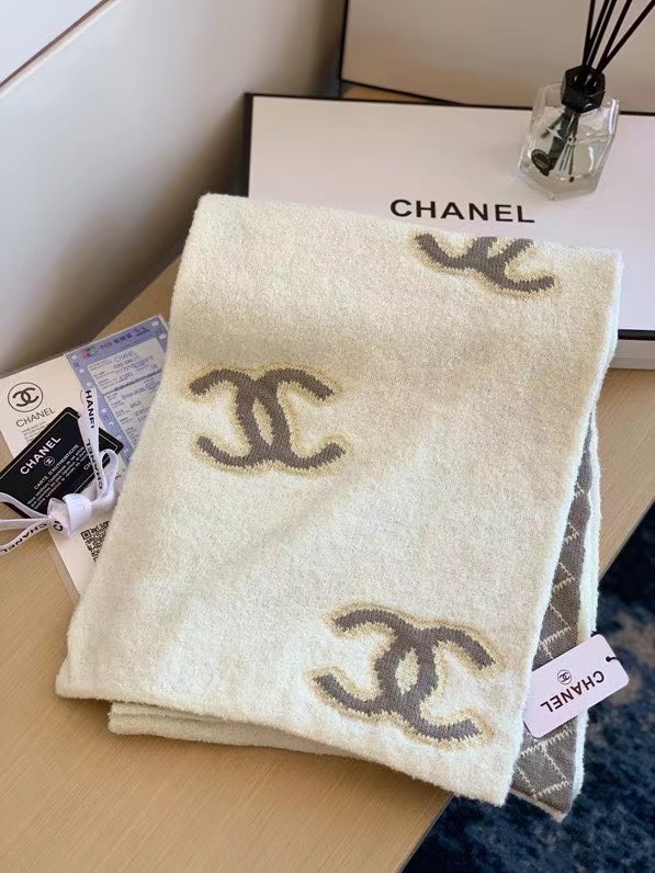 Chanel Pañuelos Chal Bordado Cachemira Tejido Fashion