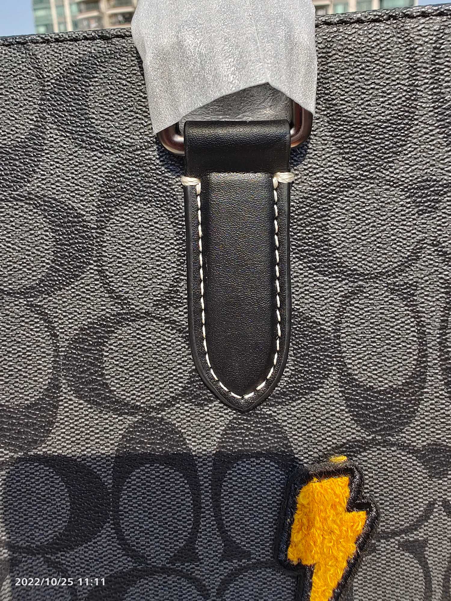 Coach COACH cc559蔻驰新款迪士尼联名款反派系列托特包 单肩手提包黑色单肩斜挎手提公文包尺寸35.37.8