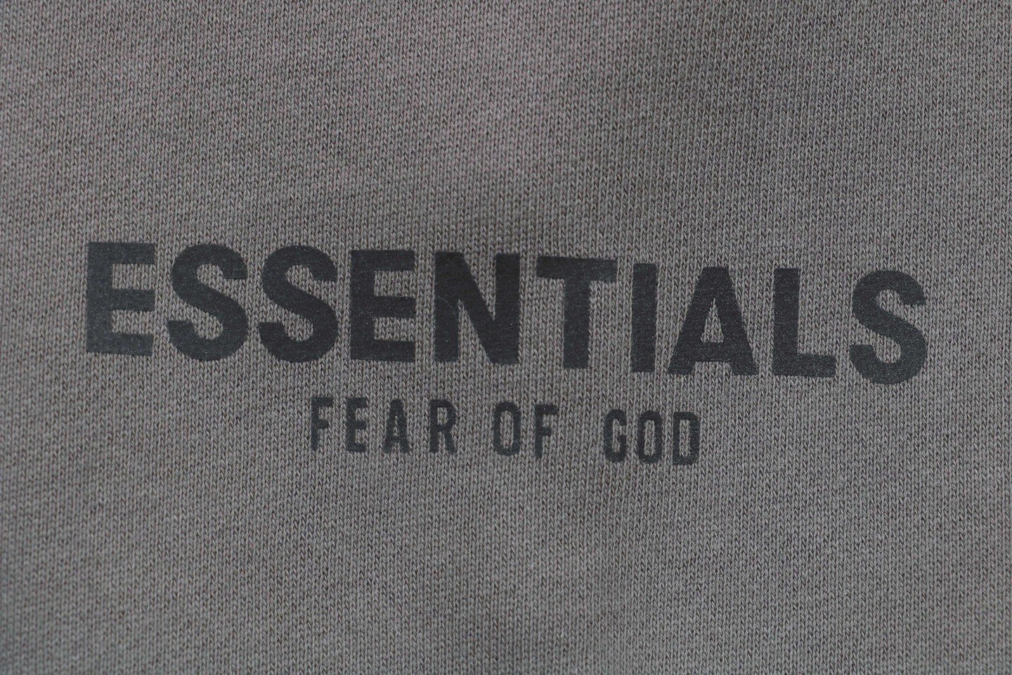 200 完美复刻FEAR OF GOD 复线 ESSENTIALS 基础简约背面压胶logo连帽拉链开衫帽衫