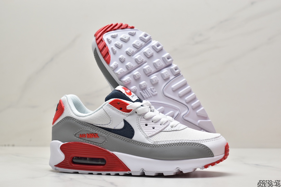 120 耐克NIKE AIR MAX 90 男女复古元年气垫缓震跑鞋