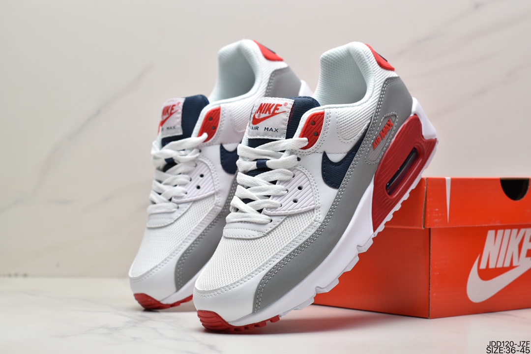 120 耐克NIKE AIR MAX 90 男女复古元年气垫缓震跑鞋