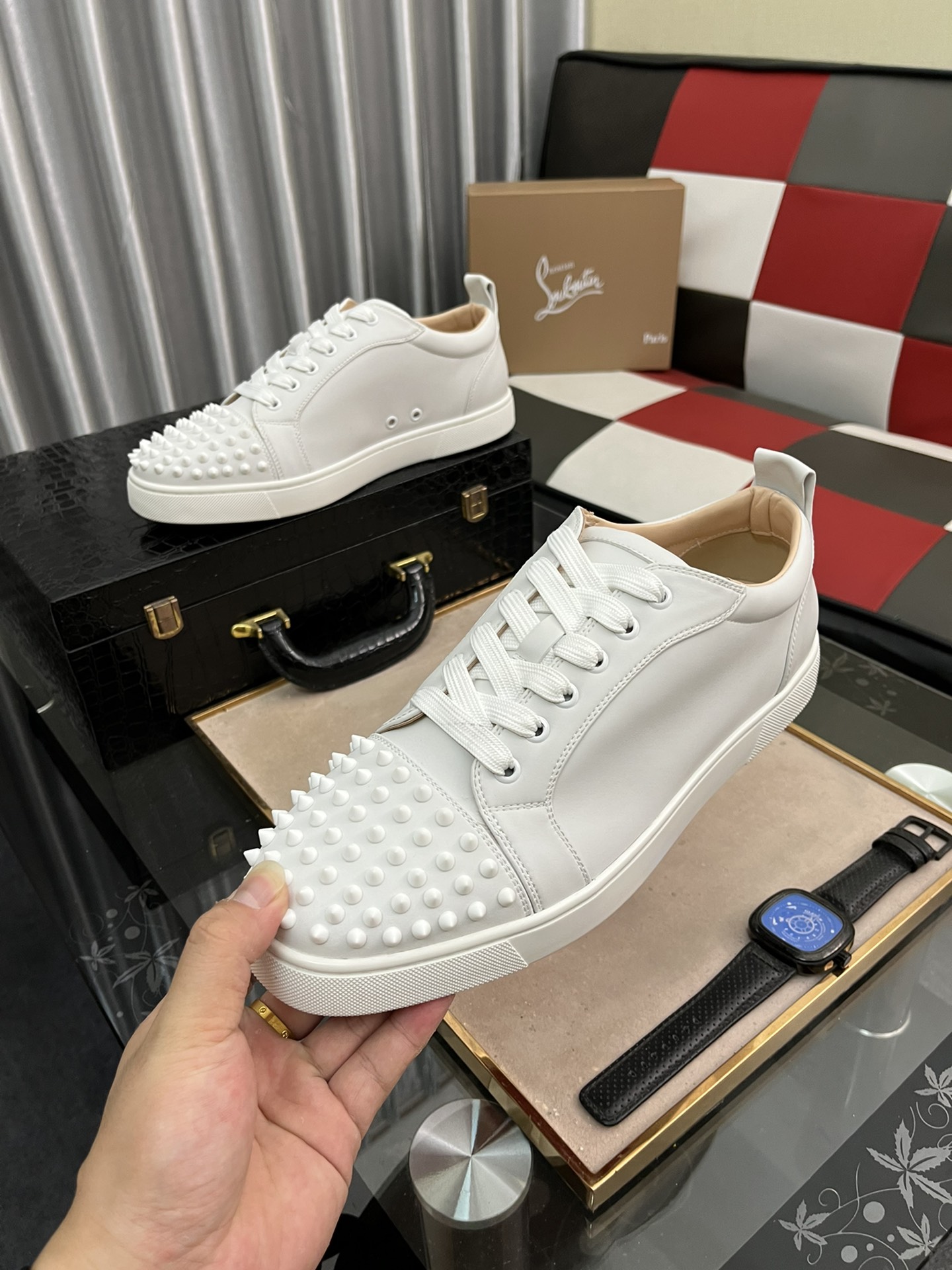 230christian louboutin (CL zapatos inferiores rojos) serie fábrica Estilo completo , zapatos de tabl