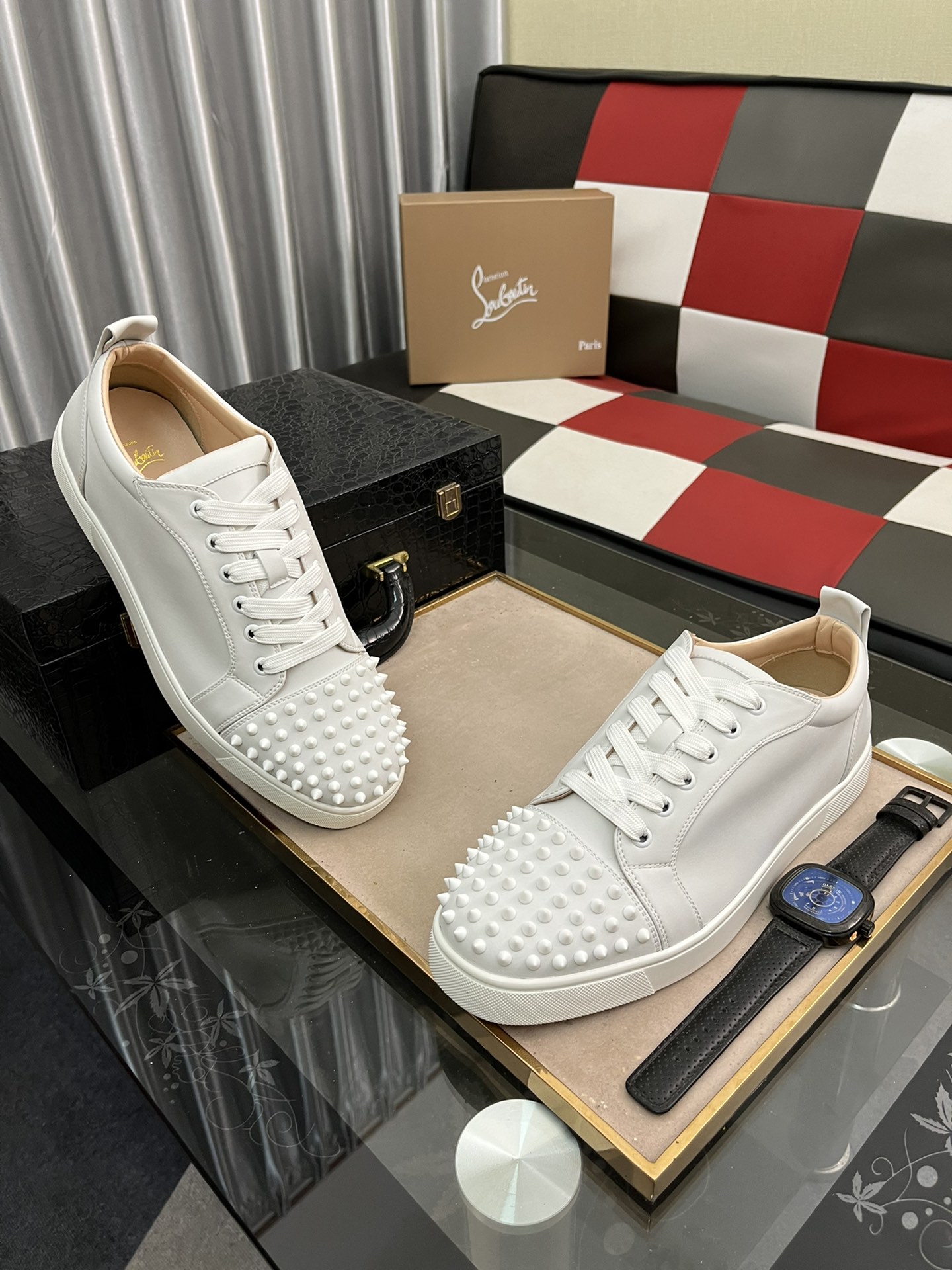 230christian louboutin (CL zapatos inferiores rojos) serie fábrica Estilo completo , zapatos de tabl