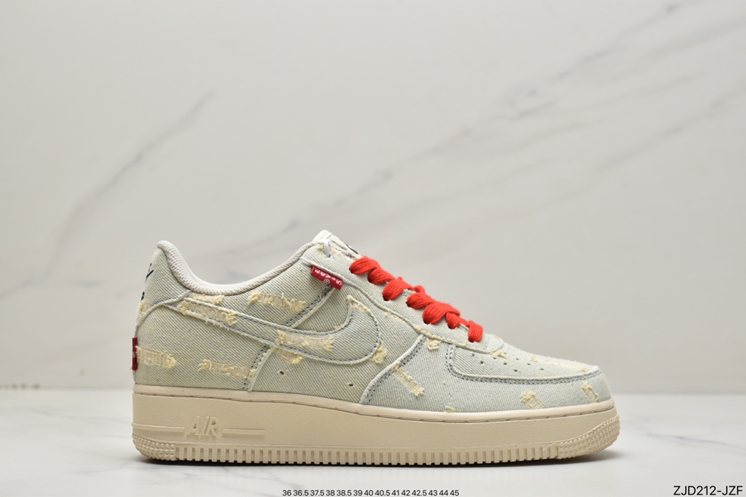 240 Air Force 1 '07 Low “李维斯”水洗牛仔原楦头原纸板VI6396-158