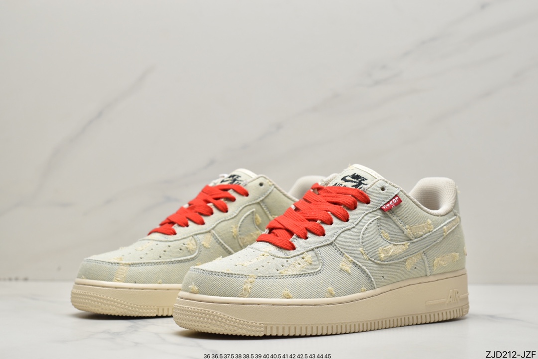 240 Air Force 1 '07 Low “李维斯”水洗牛仔原楦头原纸板VI6396-158